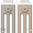 CI-SH-CREAM-017 - Shelbourne Cream 3 Column Victorian Cast Iron Radiator H745mm x W832mm CI-SH-CREAM-017 - Shelbourne Cream 3 Column Victorian Cast Iron Radiator H745mm x W832mm